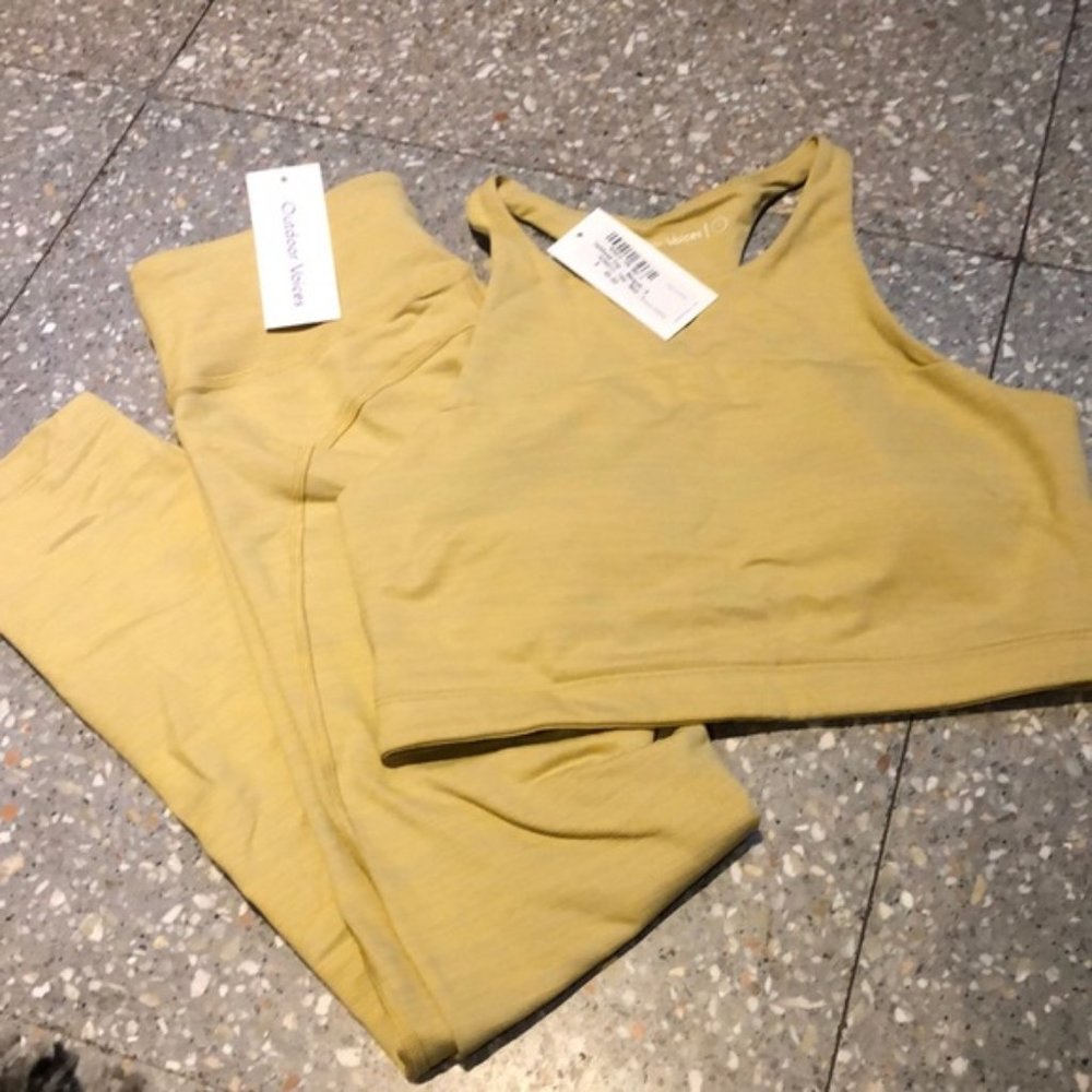 Outdoor Voices TechSweat Set - Marigold - Small